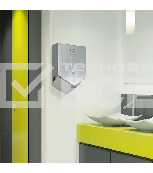 Электросушитель для рук Puff-8802С высокоскоростной, хром, 1,2 кВт