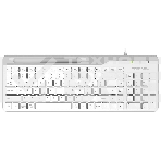 Клавиатура проводная A4Tech Fstyler FK25, USB, белый/серый, фото 1