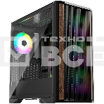 Компьютерный корпус без блока питания Case Raijintek AGOS MAX-MS4, Midi-Tower, TG, 4x140мм ARGB, 2xUSB 3.0 + 1xUSB Type-C, E-ATX, ATX, mATX, mITX черный, фото 1