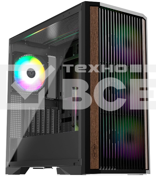 Компьютерный корпус без блока питания Case Raijintek AGOS MAX-MS4, Midi-Tower, TG, 4x140мм ARGB, 2xUSB 3.0 + 1xUSB Type-C, E-ATX, ATX, mATX, mITX черный