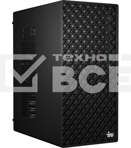 Компьютер IRU Tactio 520B6SB MT Ryzen 5 7600 (3.7) 16Gb SSD 512Gb RGr FreeDOS 2.5xGbitEth 450W черный (RUS) (2131205)