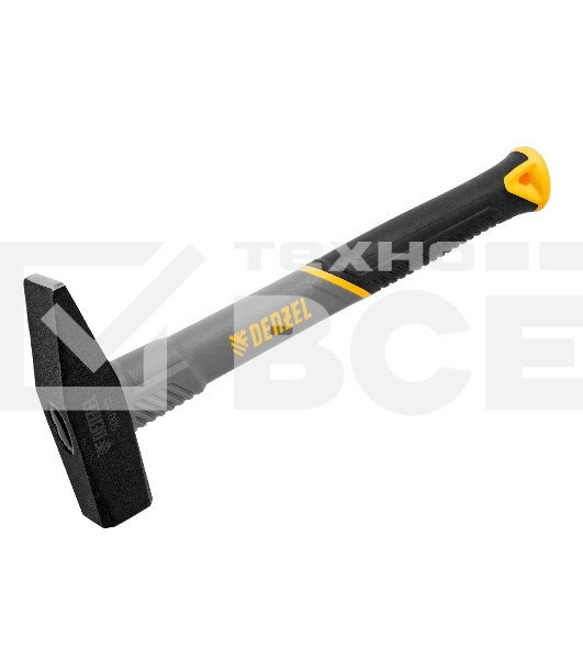 Молоток слесарный Denzel 500 г, кованый, фибергласовая рукоятка c TPR покрытием