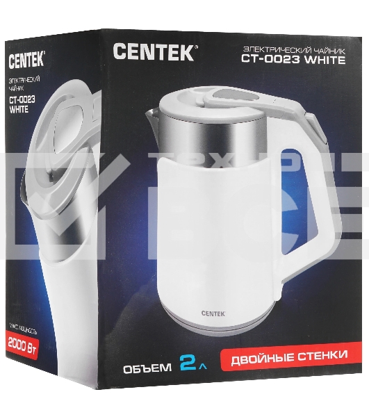 Чайник электрический Centek CT-0023 белый