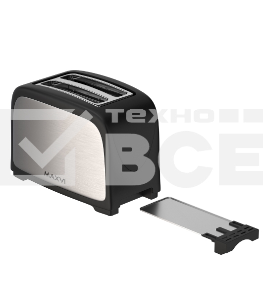 Тостер Maxvi KT824S silver-black