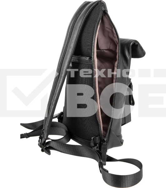 Рюкзак слинг Piquadro Harper CA6784AP/N черный кожа