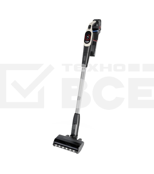 Пылесос вертикальный Bosch BCS931GAC серый, питание от аккумулятора, уборка сухая, пылесборник 0.4 л