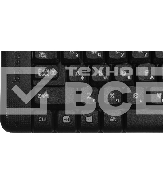 Комплект клавиатура+мышь Logitech MK220 беспроводной, USB, 1000 DPI, чёрный