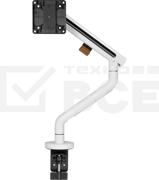 Кронштейн для мониторов Ultramounts UM725W белый 17'-32' макс.9кг крепление к столешнице поворот и наклон