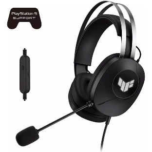 Гарнитура ASUS TUF Gaming H1 Gen II чёрный, проводная, USB, подсветка, совместимость с PS5