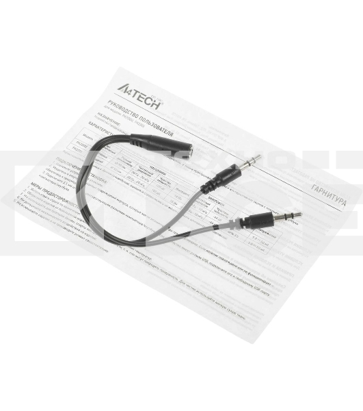 Гарнитура проводная с микрофоном A4Tech Fstyler FH200i серый 1.8м накладные оголовье (FH200I GREY)