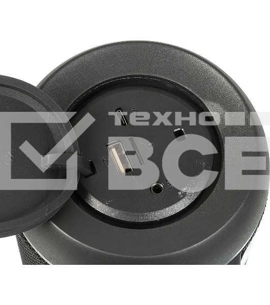 Колонка портатитвная Hyundai H-PAC380 черный 30W 1.0 BT/3.5Jack/USB 10м 6600mAh