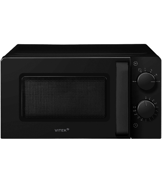 Микроволновая печь Vitek VT-MW0920 черный, 20 л, 700 Вт, переключатели — поворотный механизм