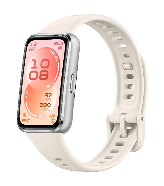 Фитнес-браслет HUAWEI Band 11 BNE-AL00, 1.62' AMOLED, Bluetooth, IP68, белый / серебристый