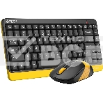Клавиатура + мышь A4Tech Fstyler FG1110 клав:черный/желтый мышь:черный/желтый USB беспроводная Multimedia (FG1110 BUMBLEBEE), фото3