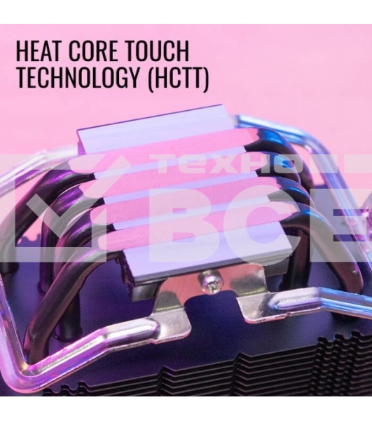 Кулер для процессора AeroCool / Formula Rave 4 ARGB черный, 120 мм, алюминий/медь, 1800 об/мин, 27 дБ, 4 pin, 130 Вт, 135 мм