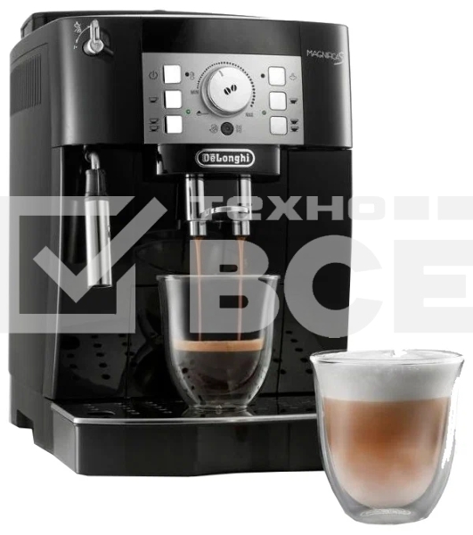 Кофемашина автоматическая DeLonghi ECAM 22.114B черный, исп. кофе - молотый/зерновой, 1.8 л, 1450 Вт, 15 бар