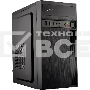 Компьютерный корпус KingPrice KPCC-MN210 черный без БП mATX 1x80mm 2x120mm 2xUSB2.0 audio