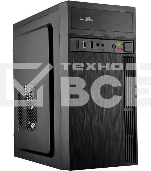 Компьютерный корпус KingPrice KPCC-MN210 черный без БП mATX 1x80mm 2x120mm 2xUSB2.0 audio