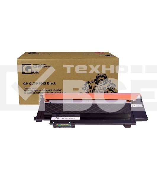 Картридж GalaPrint GP-CLT-K404S чёрный (1500 стр) для Samsung Xpress SL-C430/SL-C430W/SL-C480/SL-C480W/C482/C483/C432/C433