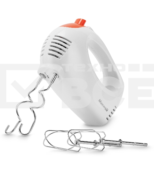 Миксер Maxwell MW-1358, 300вт ручной, белый