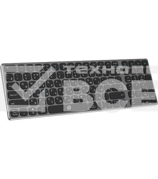 Клавиатура Оклик K767W беспроводная USB серый/черный (2002135)