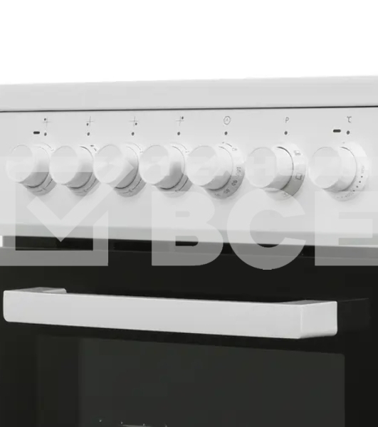 Плита электрическая Beko FSE57110GW белый, конфорок 4 шт, духовка 55 л, гриль, 50 см x 85 см x 60 см