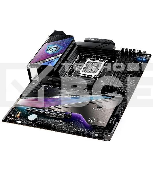Материнская плата ASRock Z890 Nova WiFi, LGA 1851, Intel Z890, 4xDDR5, 4xSATA, 6xM.2, 1xPCIe 5.0 x16, 1xPCIe 4.0 x16, 1xPCIe x4, 1xHDMI, 2xThunderbolt 4, 1x5Gb LAN, 1x2.5Gb LAN, 4xUSB-A 3.2 Gen 2, 4xUSB-A 3.2 Gen 1, 2xUSB 2.0, 7.1, ATX