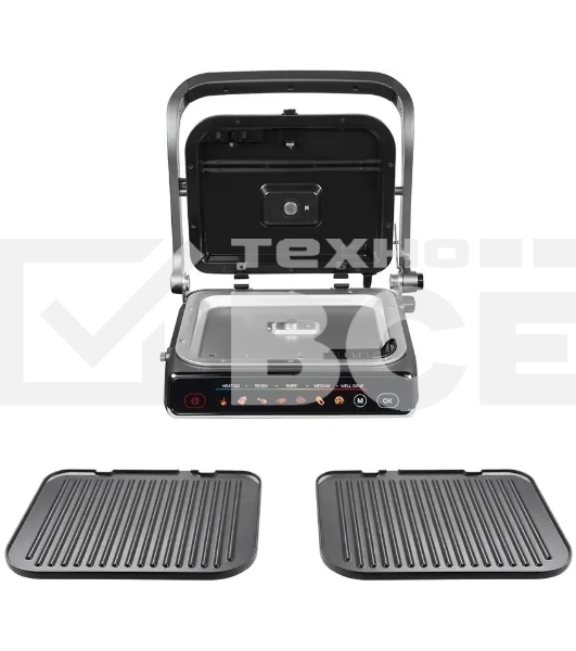 Гриль Redmond SteakMaster GM-300 cерый/металл, 2100 Вт