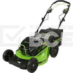 Газонокосилка самоходная, аккумуляторная Greenworks GC82LM51SP2, 82V, 51 см, бесщеточная, c 1*АКБ 5 А.ч. и ЗУ (2515907UB)