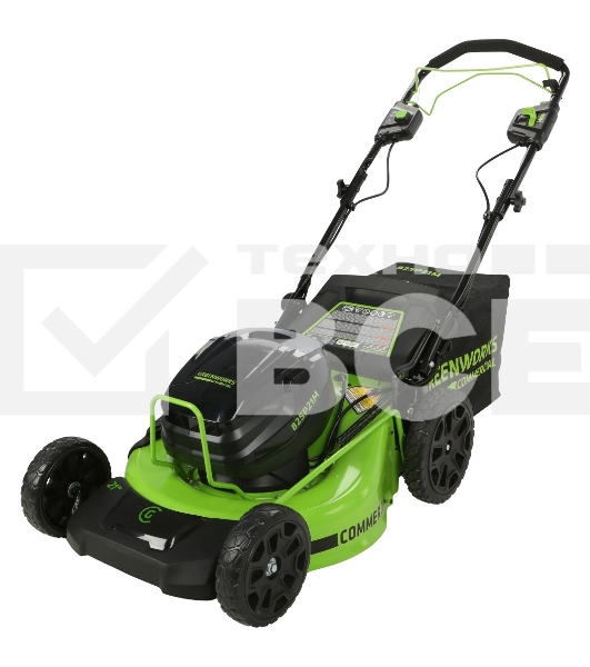 Газонокосилка самоходная, аккумуляторная Greenworks GC82LM51SP2, 82V, 51 см, бесщеточная, c 1*АКБ 5 А.ч. и ЗУ (2515907UB)