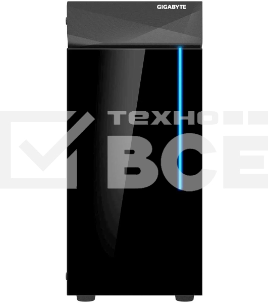 Компьютерный корпус GIGABYTE C200 GLASS MidiTower без Б/П ATX MicroATX MiniITX Цвет черный Gb-C200G