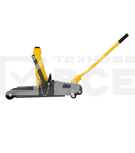 Домкрат гидравлический подкатной с фиксатором Denzel 2,5 т, 85-385 мм