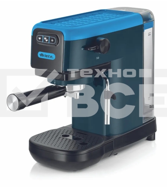 Кофеварка рожковая Ariete 00M139918AR0 маренго/синий, молотый/капсулы, 1,1 л, 1300 Вт, 15 бар