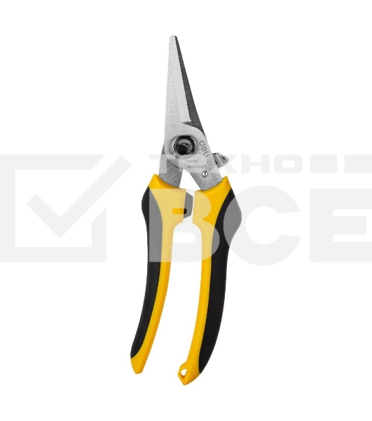 Ножницы универсальные строительные Deli DL2908 205мм, 48-52HRC, прорезиненная рукоятка