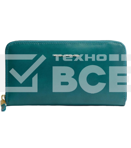 Кошелек женский Piquadro Blue Square PD1515B2R/OT3 синий петроль натур.кожа