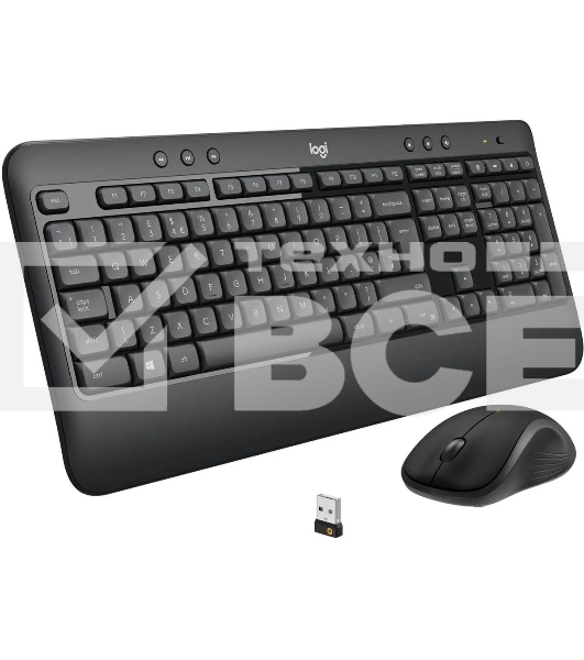 Комплект клавиатура+мышь Logitech MK540 беспроводной, USB, 1000 DPI, чёрный