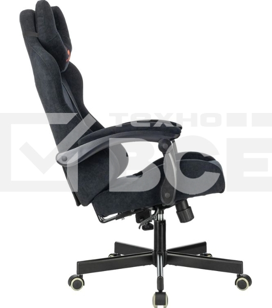 Кресло A4Tech Bloody GC-560 черный, ткань, 150 кг, подголовник, регулируемые подлокотники, механизм качания