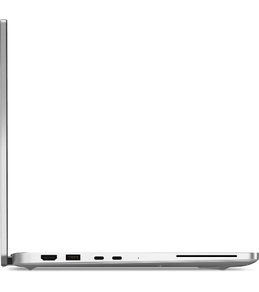 Ноутбук Dell Pro 14 Plus Core Ultra 7 266V 14,0' QHD+ (2560 x 1600),300nit AG,300 nit,16 GB LPDDR5,1TB SSD,Intel Arc graphics,3cell 55Wh,Backlit,FPR,Thunderbolt,W11Pro/English,1,4kg,2y,KB Eng,Platin Silver