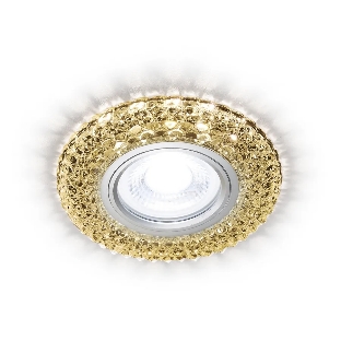 Встраиваемый точечный светильник Ambrella light S291 CH/WR  хром/прозрачный MR16+3W(LED WARM 3000K)