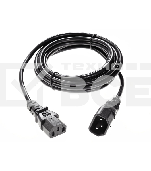 Кабель UPS to устройство 220V (IEC-320-C13/C14) 3м, 3G 0,75mm медь, Telecom