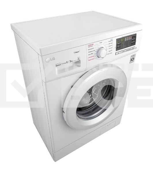 Стиральная машина LG F1296HDS1 белый, загрузка фронтальная 7 кг, 1200 об/мин., класс: А