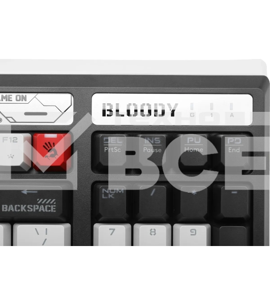 Клавиатура A4Tech Bloody B950 механическая серый/черный USB for gamer LED (B950)