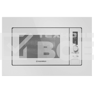 Микроволновая печь встраиваемая Maunfeld JBMO820GW01 белый, 20 л, 1080 Вт, переключатели - сенсор/поворотный механизм