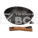 Сковорода Kukmara Granit ultra сго262а, 26 см, съемная ручка, без крышки, серый, фото2