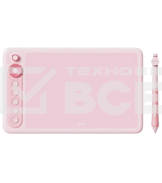 Графический планшет Parblo Intangbo X7 USB Type-C розовый