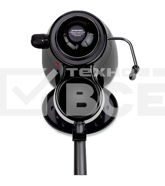 Кофеварка рожковая Vitek VT-1518, черный, исп. кофе - молотый, 0.24л, 750вт, 5Бар