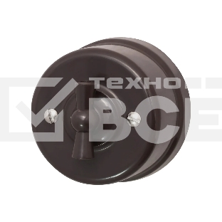 Выключатель Bironi B1-200-22 1-кл Лизетта, пластик, коричневый