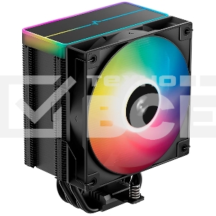 Кулер для процессора DEEPCOOL AG500 BK ARGB V2 черный 120мм алюминий+медь 1900rpm 29.4db 40pin 240W 160мм