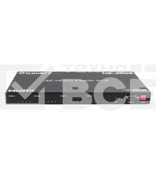Матричный коммутатор HDMI IconBIT HS-2508 4x4, поддержка 4К60