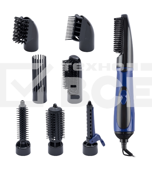 Фен-щётка Atlanta ATH-887 синий, 650 Вт